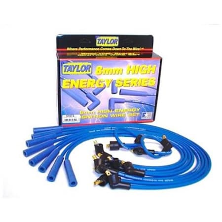 Taylor Cable TAYLOR CABLE 64671 8 mm. Blue Spark Plug Wire Set T64-64671